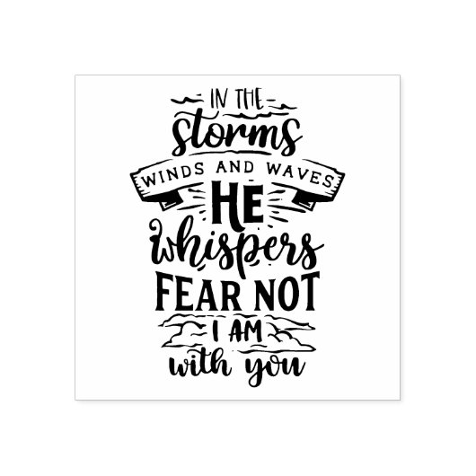 In den Sturmen kursieren Wellen und Wellen Gummistempel (Prägung)