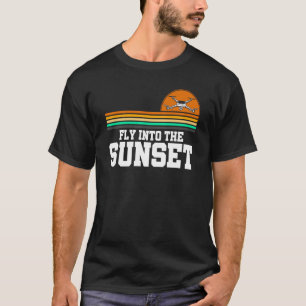 In den Sunset Drone fliegenden Rc-Quadcopter flieg T-Shirt