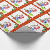 In den Süßigkeiten gefangen Umschlagpapier Geschenkpapier (Ecke)