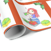 In den Süßigkeiten gefangen Umschlagpapier Geschenkpapier (Rolleneckpunkt)