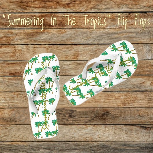 In den Tropen einladen Badesandalen