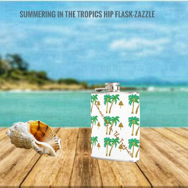 In den Tropen einladen Flachmann