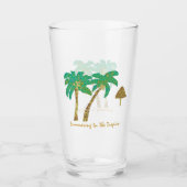 In den Tropen einladen Glas (Vorderseite)