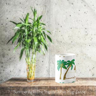 In den Tropen einladen Kaffeetasse