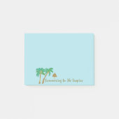 In den Tropen einladen Post-it Klebezettel (Vorderseite)