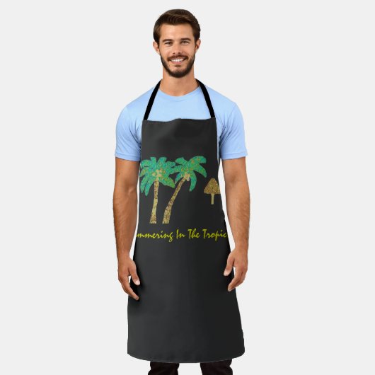 In den Tropen einladen Schürze (Getragen)