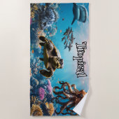 In den Tropen leben Strandtuch (Vorderseite)