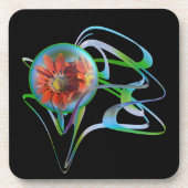 In den Untersetzer aus dem Mittelhartstoff stecken (Vorderseite)