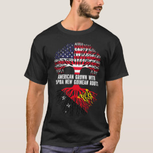 In den USA angebaut mit papua-neuguineischen Wurze T-Shirt