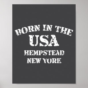 In den USA geboren Hempstead New York abgenutztes  Poster