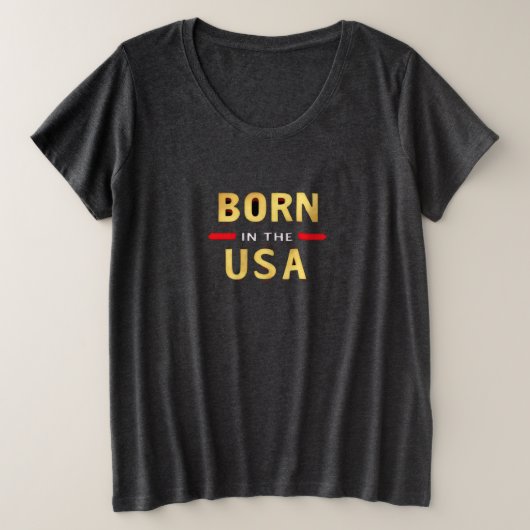 In den USA geboren T-Shirt (Design vorne)