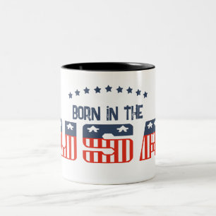 In den USA geborener patriotischer Becher Zweifarbige Tasse