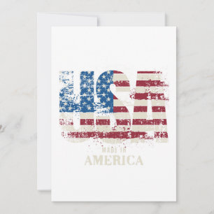 In den USA hergestellt - Patriotisch Feiertagskarte