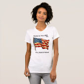 In den USA hergestellt Patriotischer T - Shirt w/D (Vorne ganz)