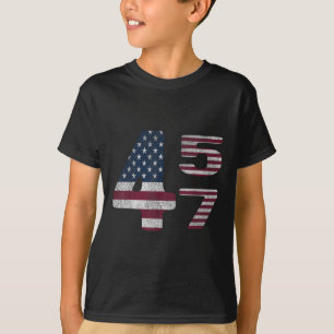 In den USA hergestellte Trump-Ware Flagge Trump 45 T-Shirt