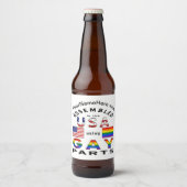 In den USA mit Gay Parts Personalisiert zusammenge Bierflaschenetikett (Vorderseite)