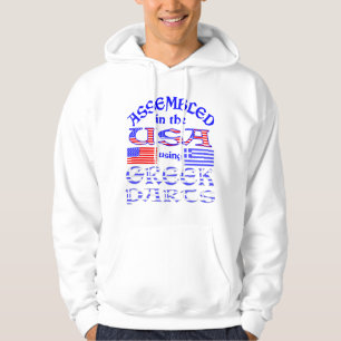 In den USA montiert mit griechischen Teilen Humor Hoodie