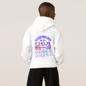 In den USA unter Verwendung griechischer Teile mon Hoodie (Schwarz voll)
