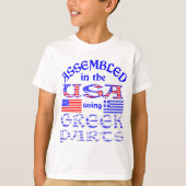 In den USA unter Verwendung von Boy's für griechis T-Shirt (Vorderseite)