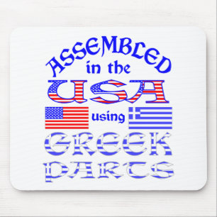 In den USA unter Verwendung von griechischen Teile Mousepad