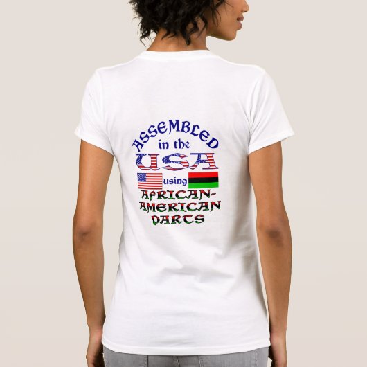 In den USA zusammengestellt mit afrikanischen amer T-Shirt (Rückseite)
