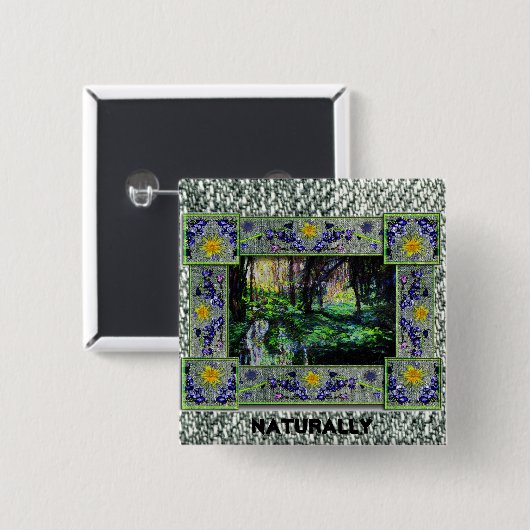 In den Wald Button (Vorne & Hinten)