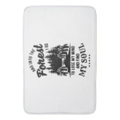 In den Wald gehe ich Badematte (Vorderseite Vertikal)