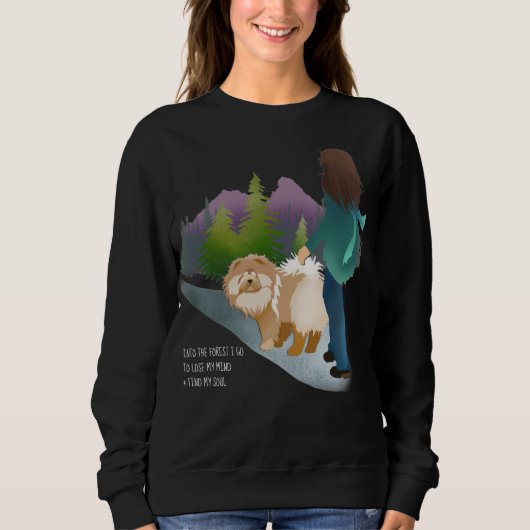 IN DEN WALD GEHE ICH - Chow Shirts - schwarz (Vorderseite)