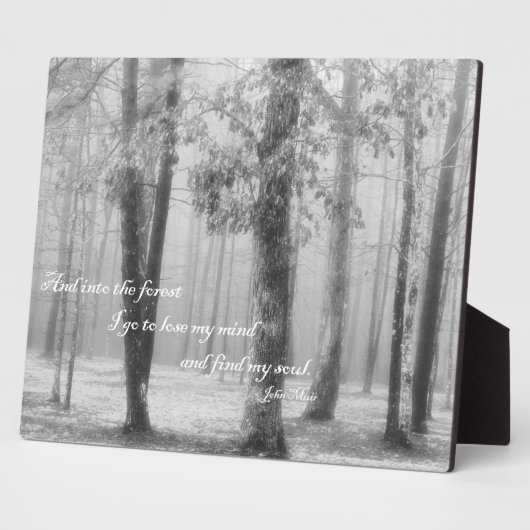 In den Wald gehe ich ... Mein Soul suchen Fotoplatte (Seite)