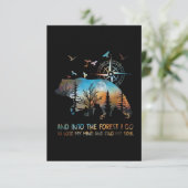 In den Wald gehe ich meinen Geist verlieren Einladung (Stehend Vorderseite)