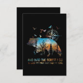 In den Wald gehe ich meinen Geist verlieren Einladung (Vorne/Hinten)