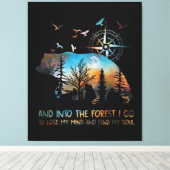 In den Wald gehe ich meinen Geist verlieren Leinwanddruck (Insitu (Holzboden))