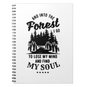 In den Wald gehe ich Notizblock