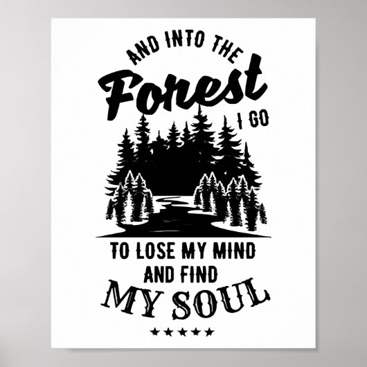 In den Wald gehe ich Poster (Vorne)