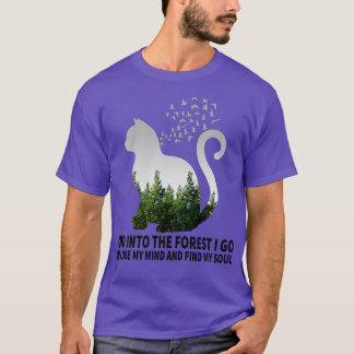 In den Wald gehe ich, um mein Camping der gedankli T-Shirt