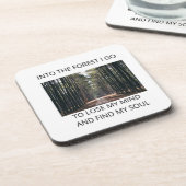 In den Wald gehe ich, verliere meinen Geist und fi Getränkeuntersetzer (Linke Seite)