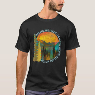 In den Wald gehe ich Wandern Naturliebhaber Campin T-Shirt