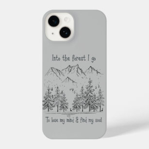 In den Wald gehe ich zu meinem Soul-Zitat iPhone 14 Hülle
