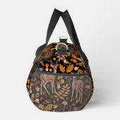 In den Wald/Herbst Hirsche auf schwarz Duffle Bag (Rechts)