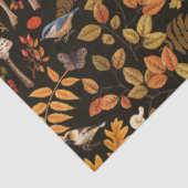 In den Wald/Herbst Hirsche auf schwarz Seidenpapier (Ausschnitt)