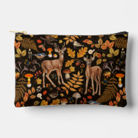 In den Wald/Herbst Hirsche auf schwarz