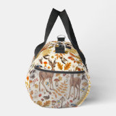In den Wald/Herbst Hirsche auf weiß Duffle Bag (Rechts)
