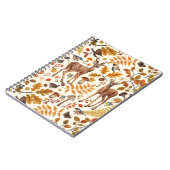 In den Wald/Herbst Hirsche auf weiß Notizblock (Linke Seite)