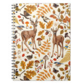 In den Wald/Herbst Hirsche auf weiß Notizblock (Vorderseite)