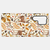 In den Wald/Herbst Hirsche auf weiß Samsung Galaxy Hülle (Rückseite (Horizontal))