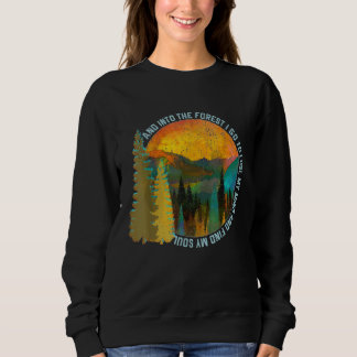 In den Wald I Go Wandern Natur Camping Sweatshirt