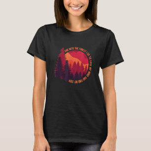 In den Wald I Go Wandern Natur Camping T-Shirt