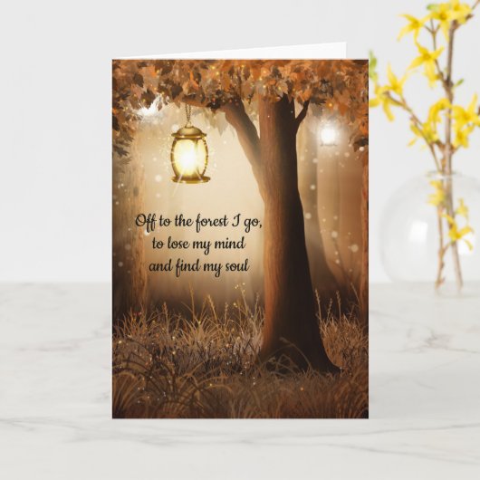 In den Wald Karte (Gelbe Blume)