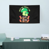 In den Wald Pilzjäger gehen Banner (Messeveranstaltung)