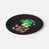 In den Wald Pilzjäger gehen Pappteller (Schrägansicht)